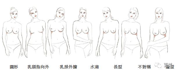 集中型的胸都是正向的长,而外扩型乳房不管是胸的朝向和bb(乳头简称)