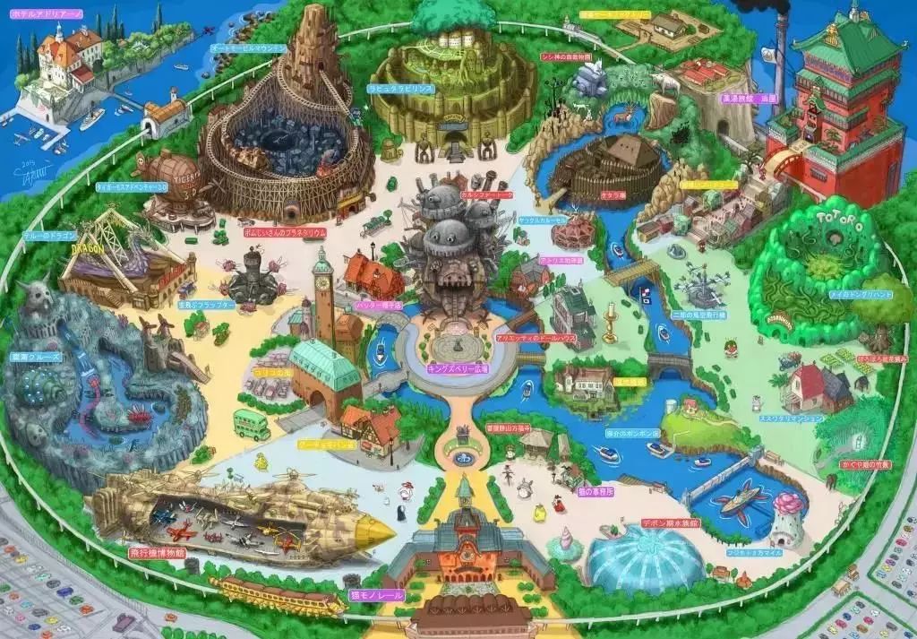 远远望去,俨然就是一张认真的游乐园地图.takumi还庄严地宣布
