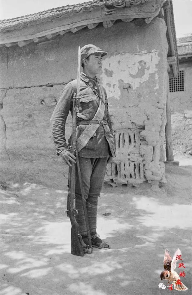1944年延安(中国),八路军战士.