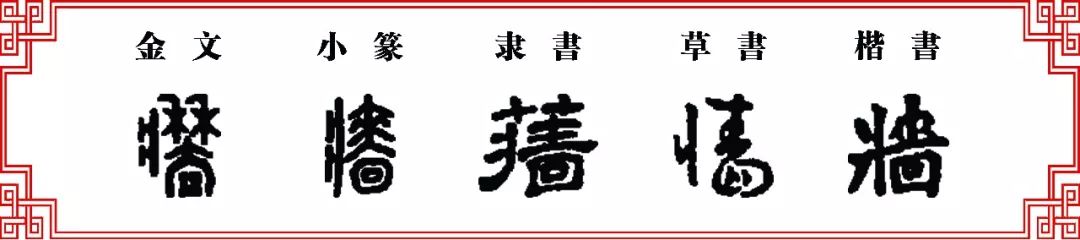 双法字理回字家族鄙墙