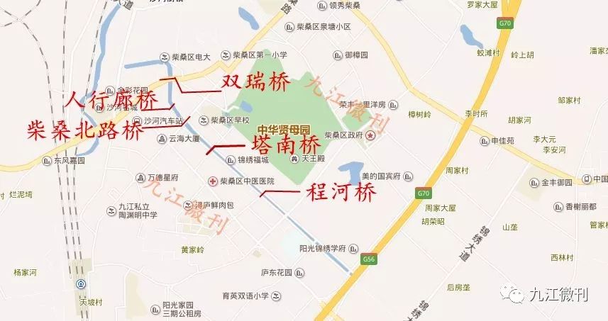 柴桑区打造"一河两岸",沙河连修五桥!更惊喜是还有一座人行廊桥!