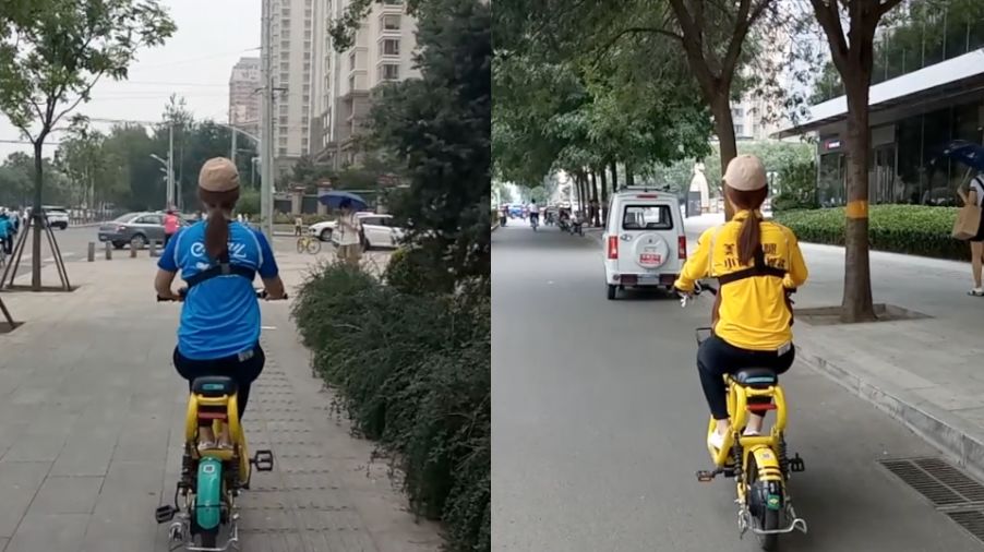 跑外卖下暴雨怎么穿搭_暴雨送外卖图(2)