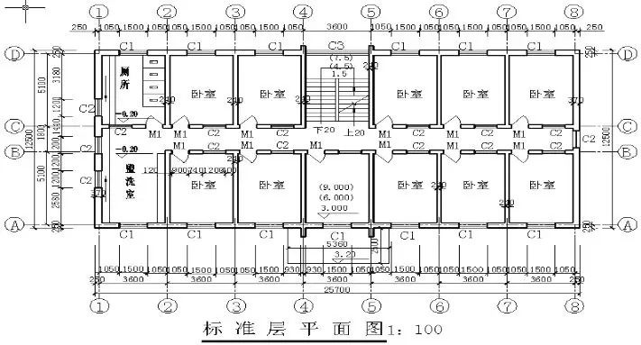 二,标准层平面图