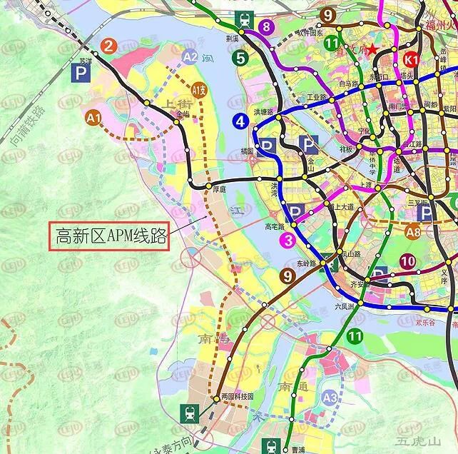 最新版福州地铁远景规划曝光!市区新增9条中低运量线路!