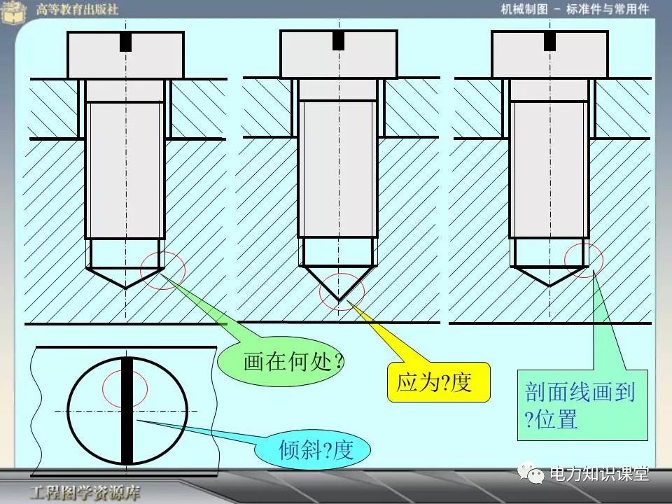 螺栓螺帽螺钉紧固件及其连接画法