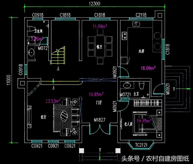 11米x11米户型图大全