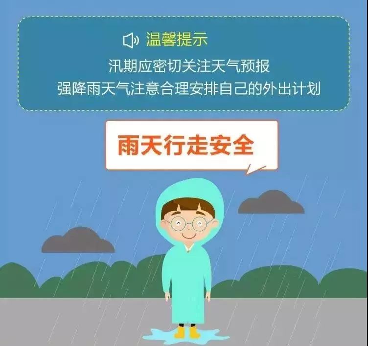 雨天安全小贴士