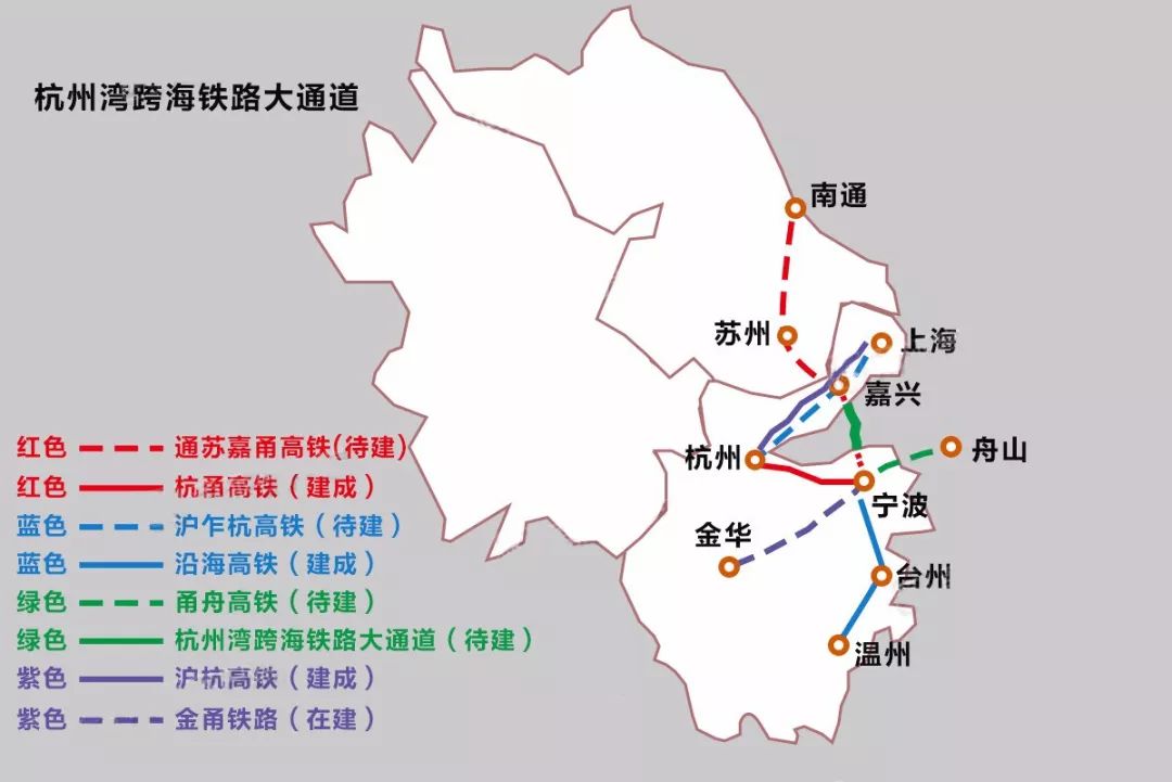 杭州湾架起铁路大通道,宁波一小时直达苏州,上海!