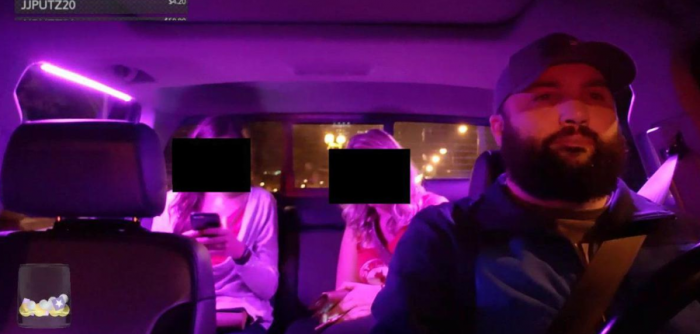 圣路易斯Uber司机通过Twitch直播乘客坐车的画面