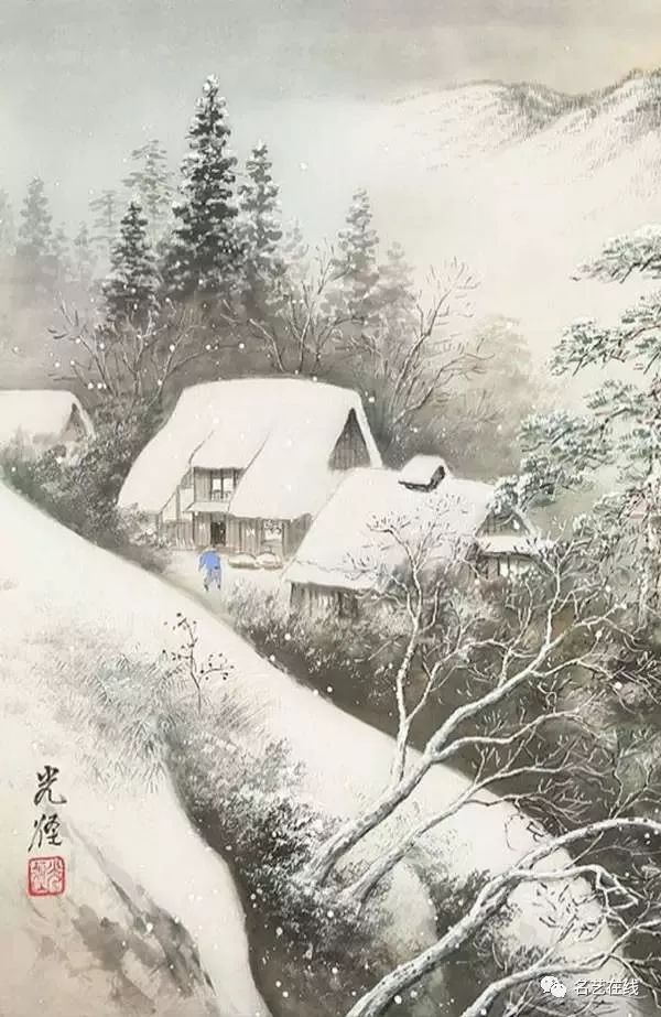 绝美雪景画配古诗欣赏!透心凉爽!