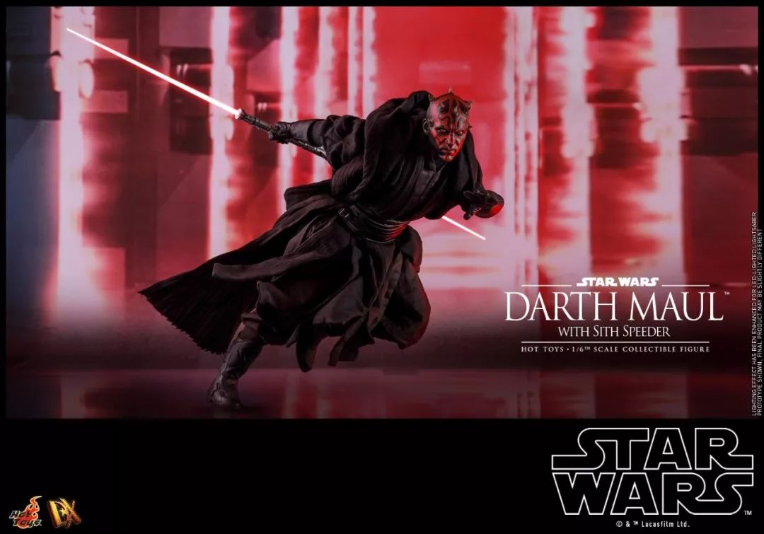 新品预定hottoysdx1616星球大战darthmaul达斯摩尔单人dx17摩托套装标