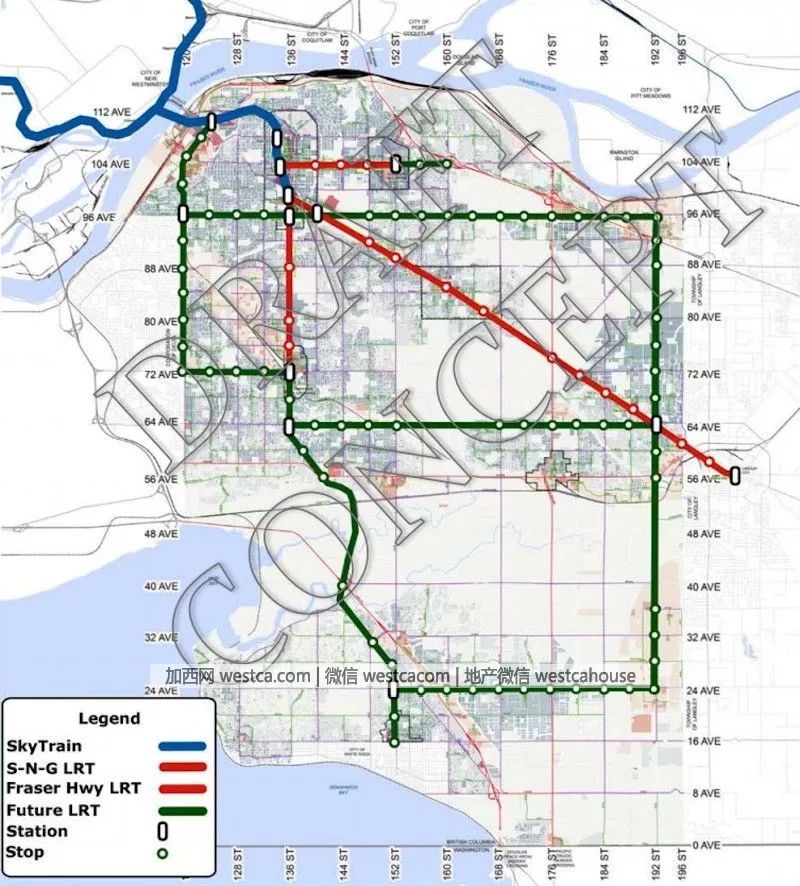 远期版的轻轨路线图