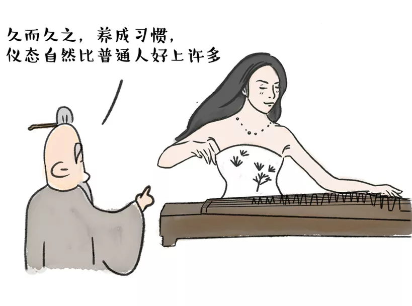 五分钟漫画古筝史(一):为什么学古筝的气质都辣么好?