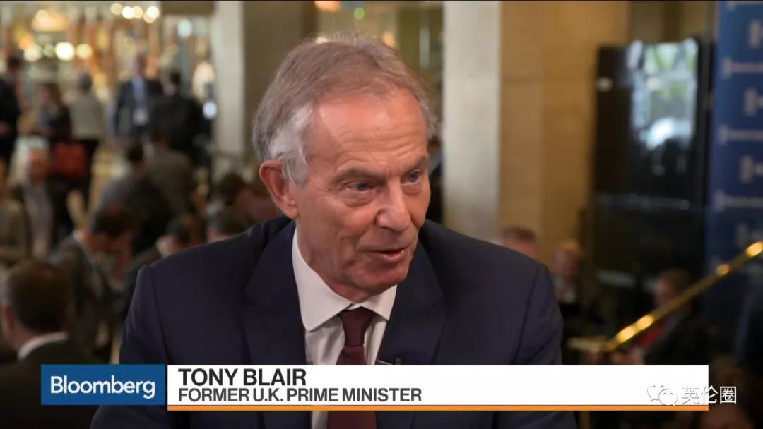 英国时任首相tony blair(图片来自彭博社)