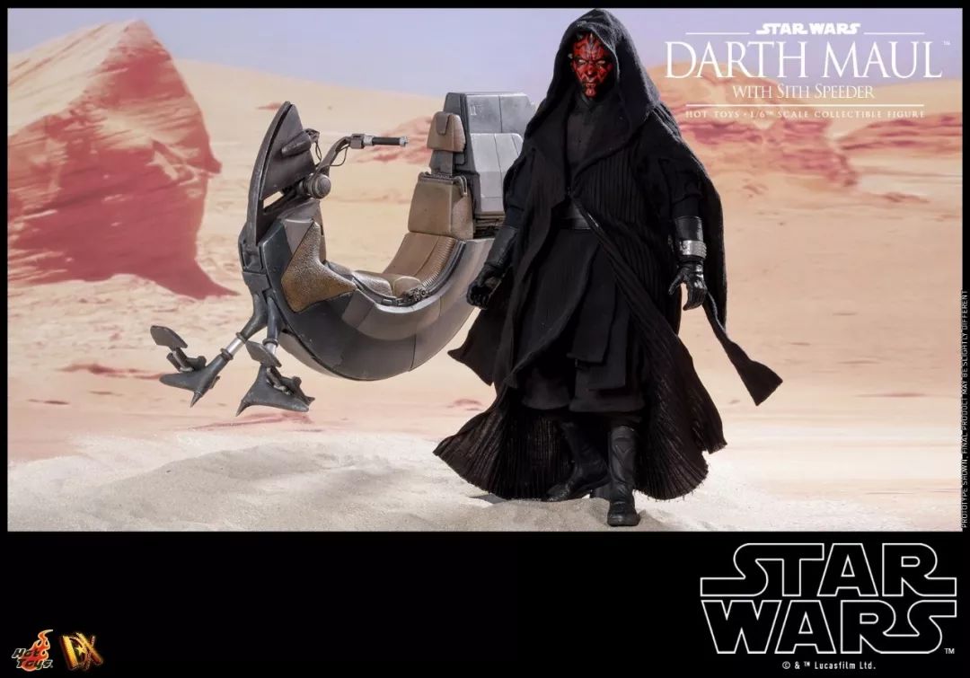 新品预定hottoysdx1616星球大战darthmaul达斯摩尔单人dx17摩托套装标