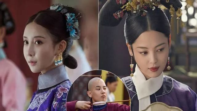 《延禧攻略》里练练饰演的阿妍(左)和《如懿传》中张钧甯饰演的海兰