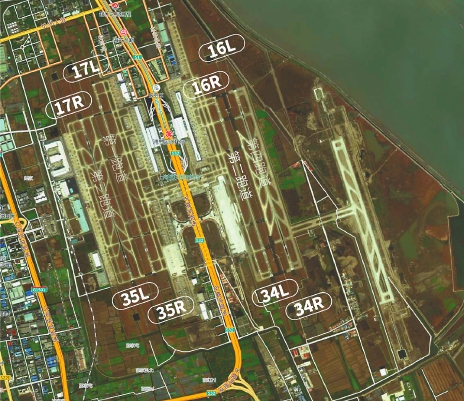 浦东机场目前有5条跑道,除主要用于国产客机交付,试飞的第五跑道外
