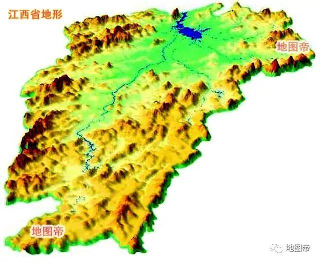 江西省山脉地图全图&江西省区域为何几乎千年不变?