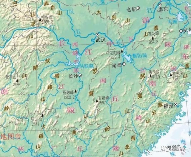 江西省山脉地图全图&江西省区域为何几乎千年不变?