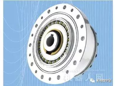 谐波减速器由三部分组成:谐波发生器,柔性论和刚轮,其工作原理是由