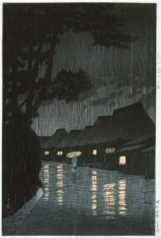 《万叶集》但盼风雨来,能留你在此隐约雷鸣,阴霾天空· 雨(あめ)