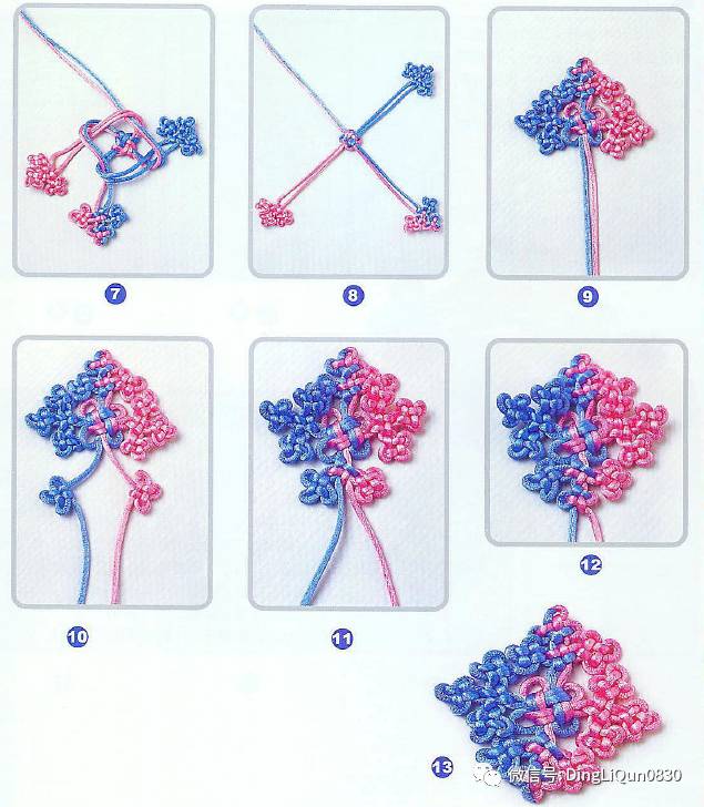 中国结艺92种常用的中国结的编法附详细流程图