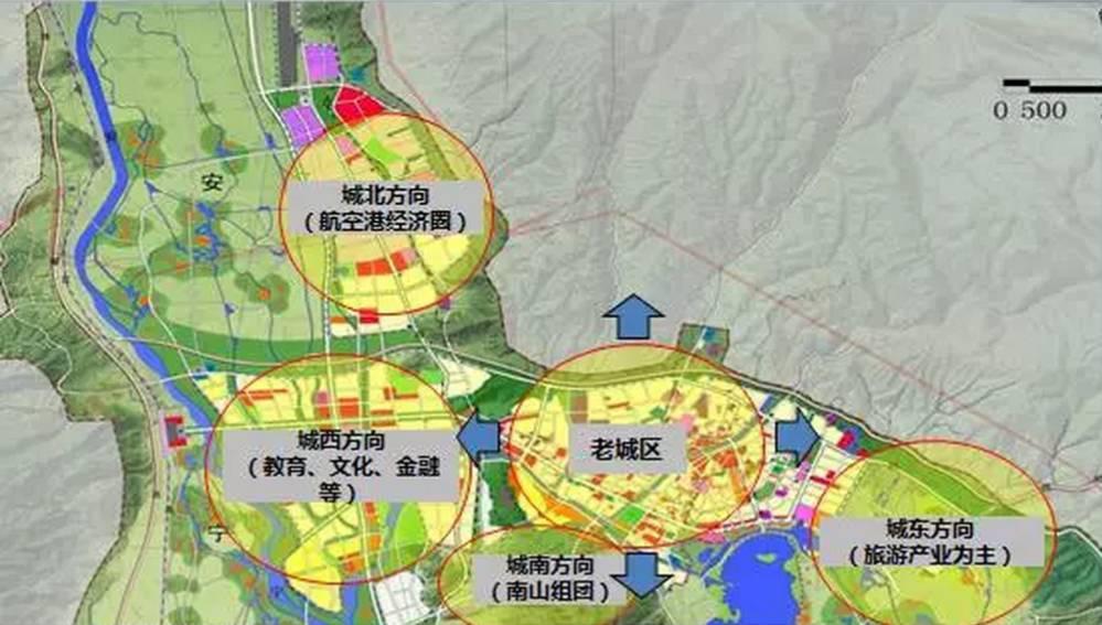 从目前的整体城市规划和发展态势来看,着力于"西部新城,邛海湿地"东西