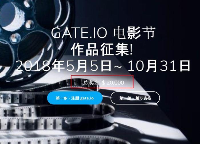 Gate征集区块链电影作品 奖金达2万美金