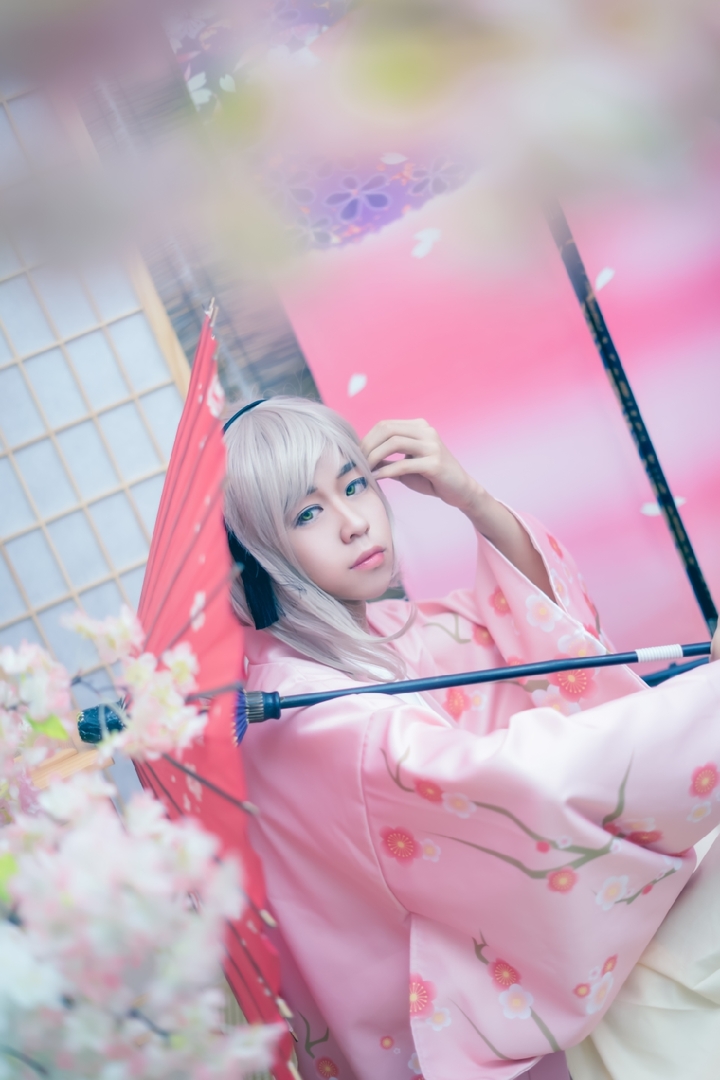 中岛敦cosplay 粉色浴衣小哥哥 了解一下