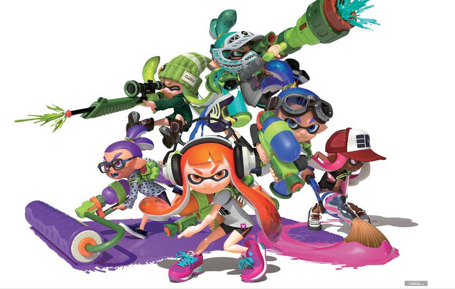 Inklings,墨灵,インクリング,墨靈,Splatoon,喷射战士,ᔦఠఠᔨ,噴射戰士,喷射美少女,Nintendo,任天堂