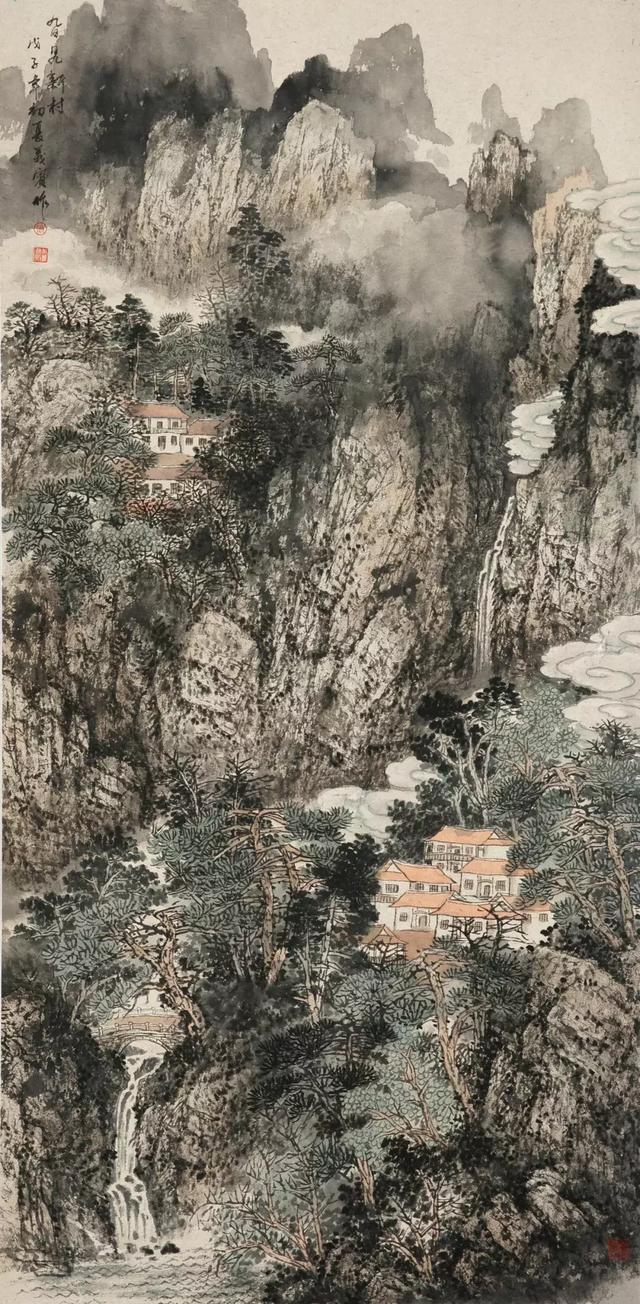 180cm x 90cm 当代山水画坛,由传统迈向现代的进程中,张义宾无疑是一
