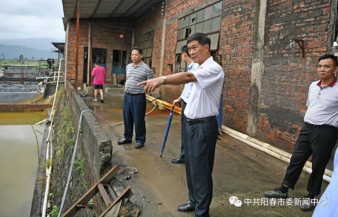 阳春市委主要领导来到这两个地方督查环保整治情况.