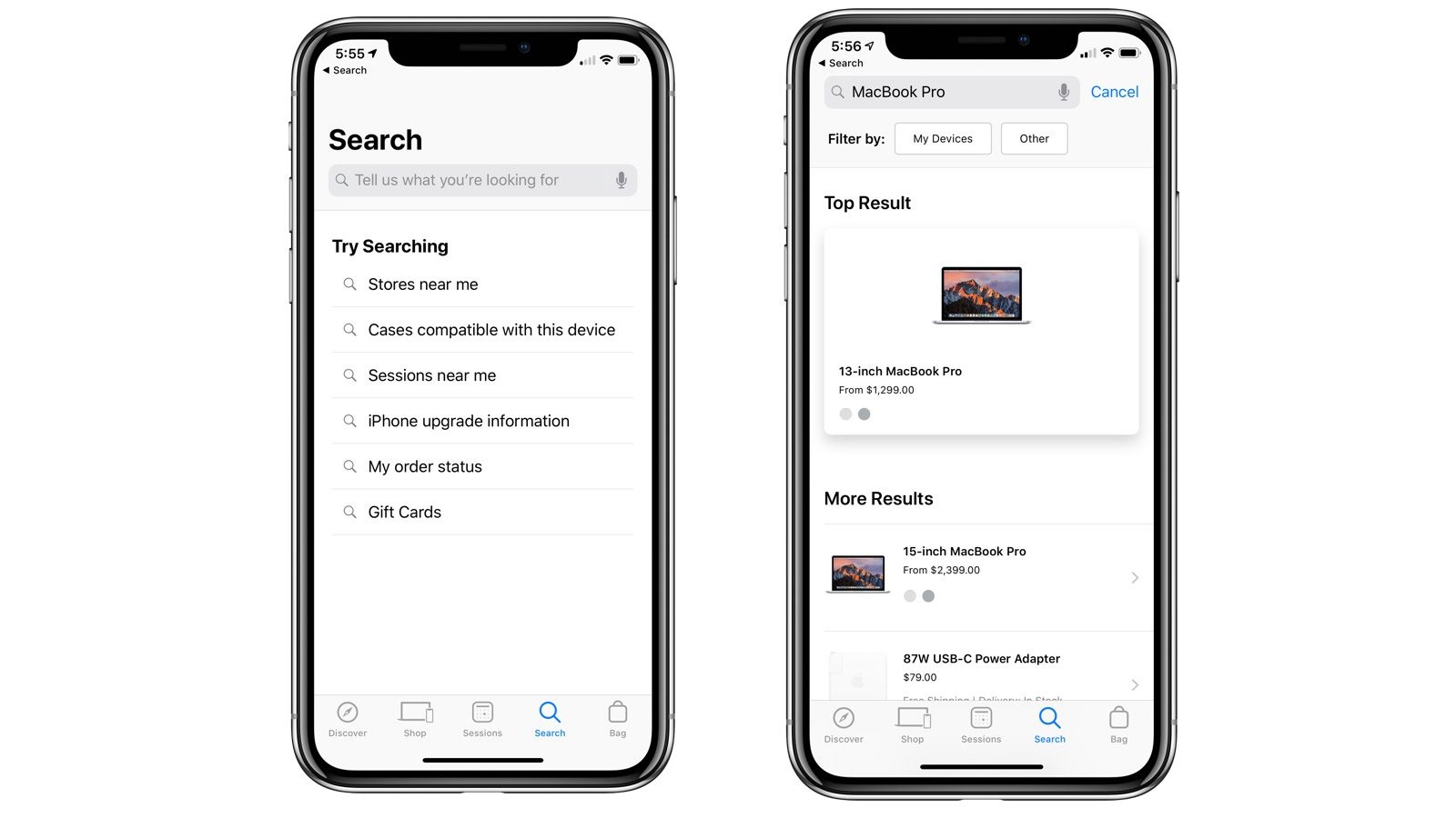 苹果apple Store 应用更新带来改进的搜索界面及语音支持
