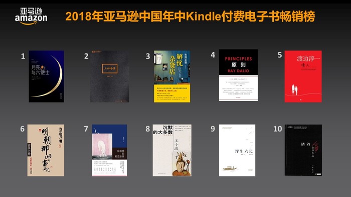 亚马逊畅销书排行榜_亚马逊中国发布2018年中畅销书榜单新书榜单