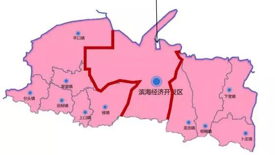 滨海区:大家洼,央子2个街道 寿光市:羊口,侯镇,营里,台头,田柳,上 口6