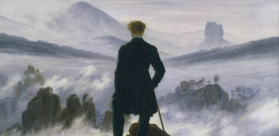 弗里德里希 《雾海中的漫游者》 布面油画 1817年左右