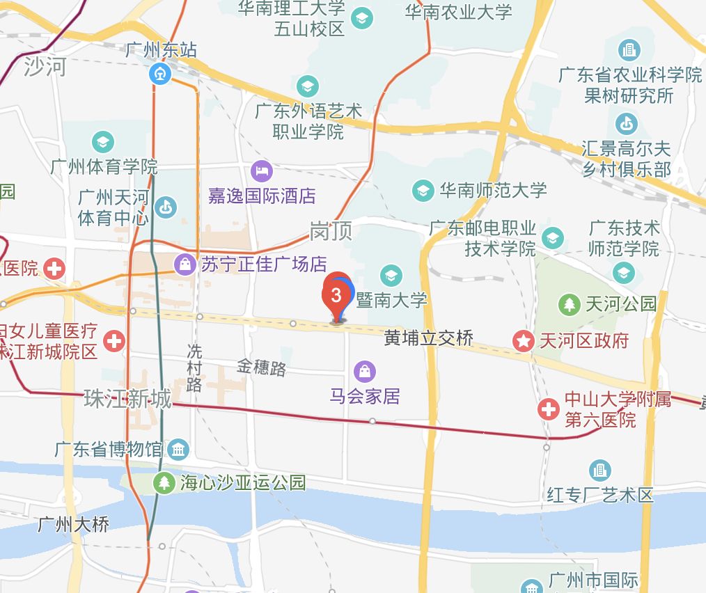 广州市天河区黄埔大道西495号广州市希尔顿欢朋酒店课程地址(微信同