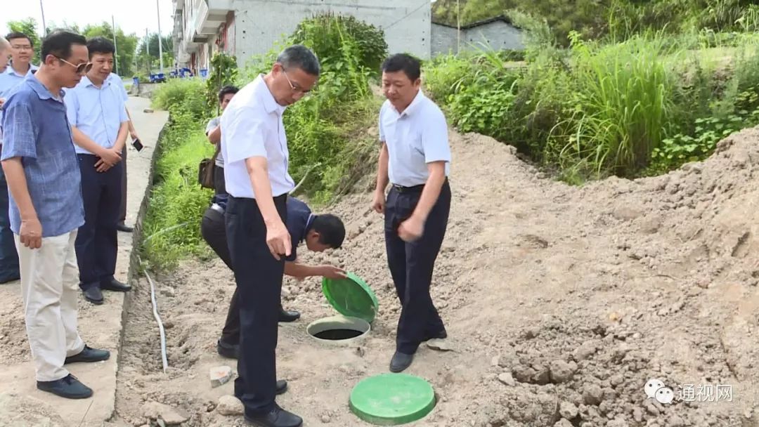 何开文到通城县督办易地扶贫搬迁和"厕所革命"工作