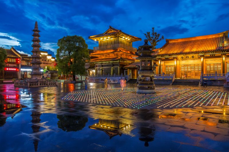 香积寺夜景 摄|刘月清