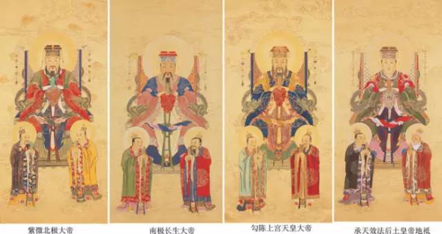 长生大帝,勾陈大帝,后土娘娘统御万天的玉皇大帝,统御万雷的勾陈大帝