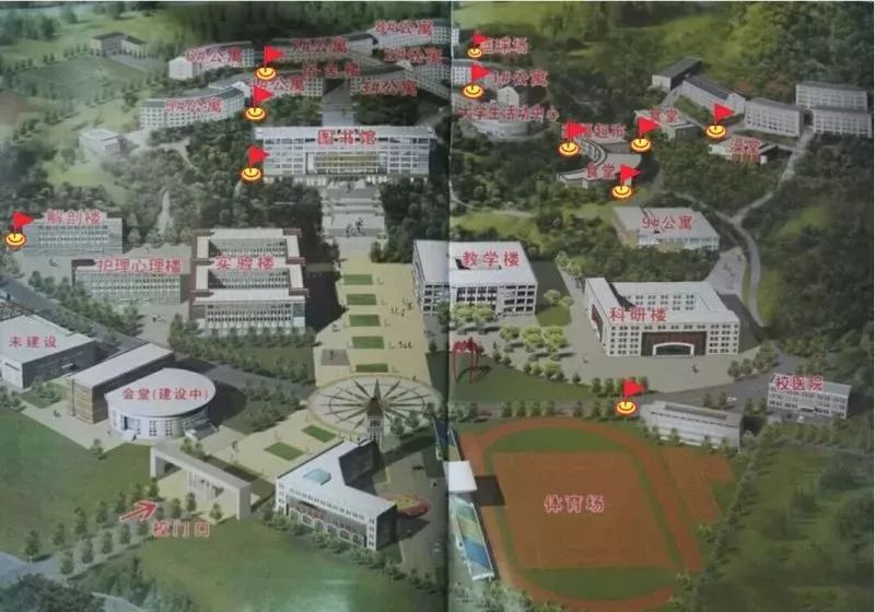 承德医学院鸟瞰图