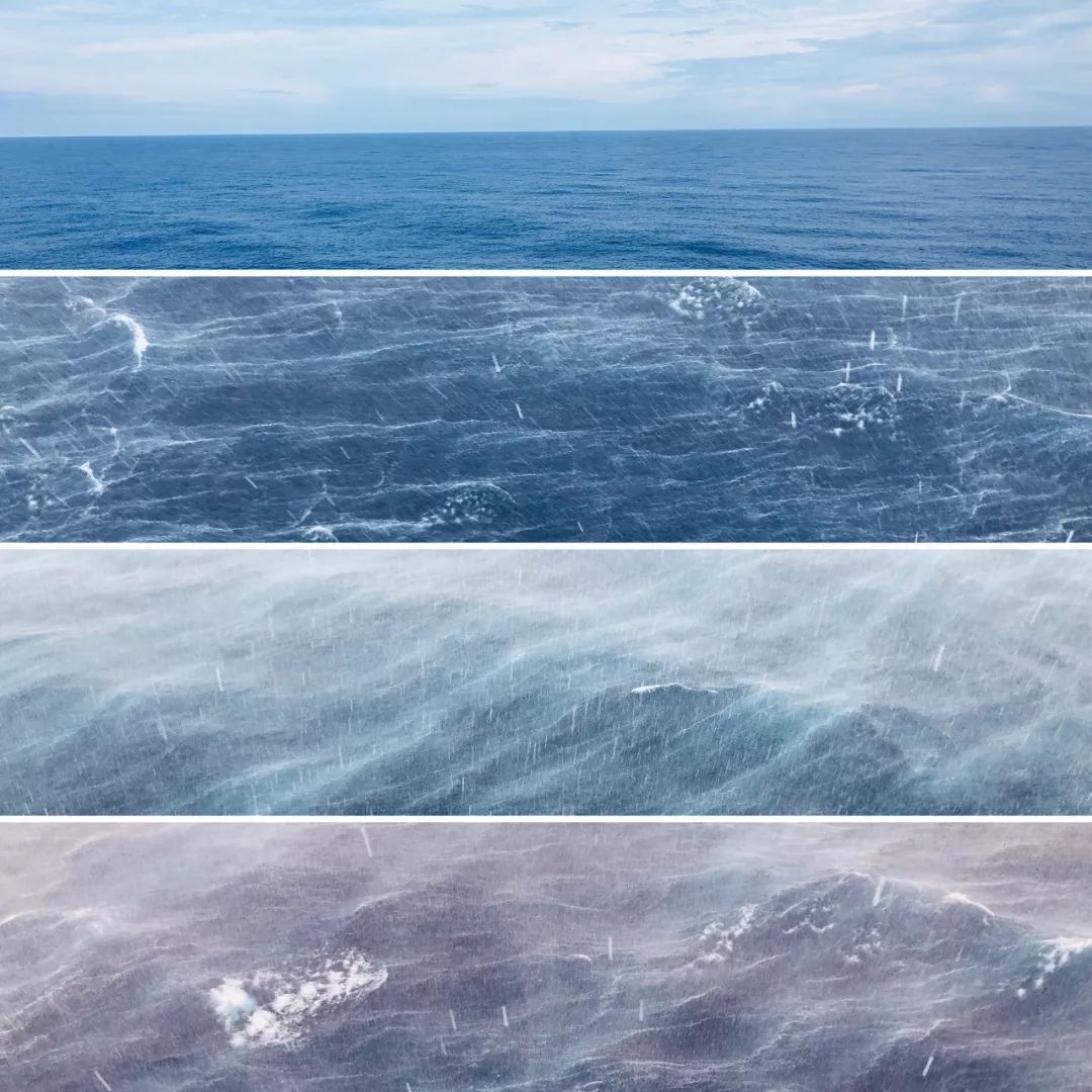 海上暴雨时航行也很平稳