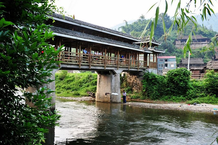 柳州最美丽乡村之一融水田头苗寨景区