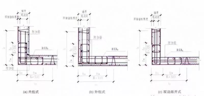 叠合墙板l型节点拆分图