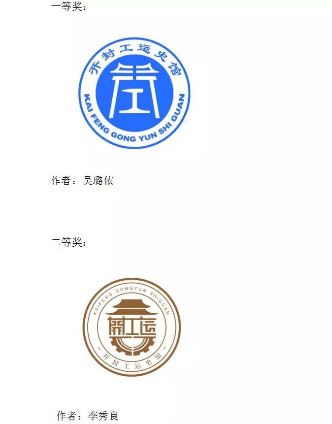 关于开封市工运史馆"馆徽"征集评选结果的公示