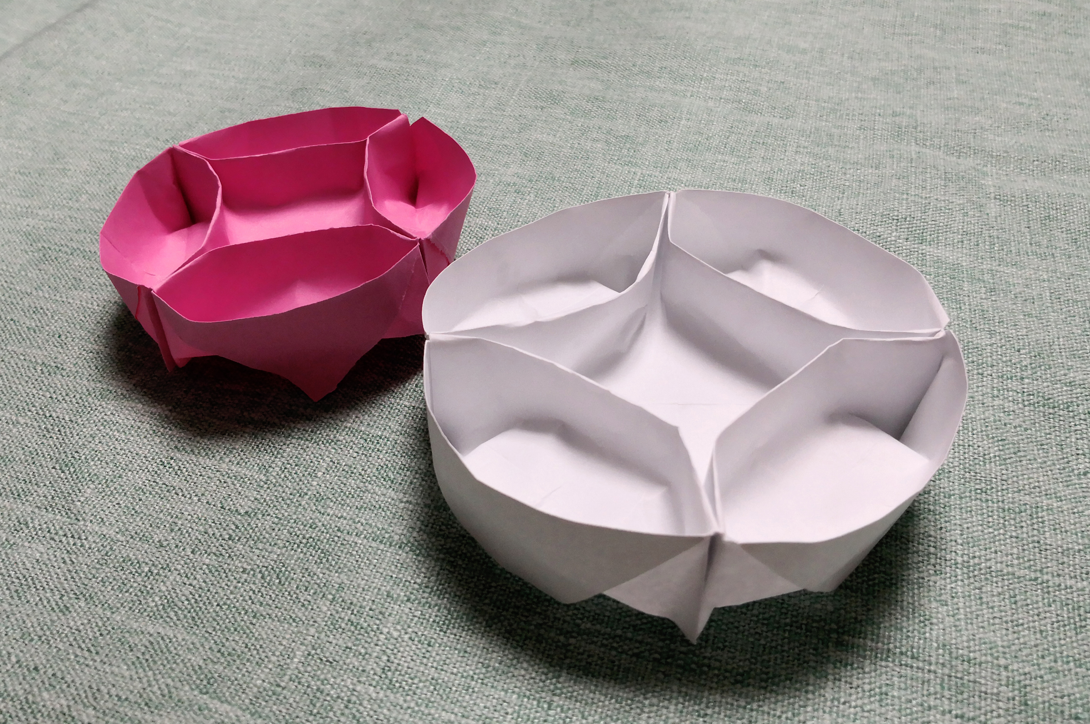 儿童手工折纸:diy手工制作,3分钟学会圆形糖果盒折法
