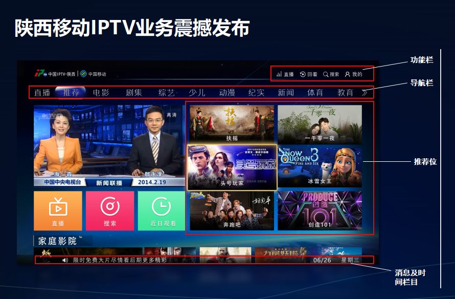 会上,依托陕西iptv播控平台打造的陕西移动iptv业务正式与用户见面