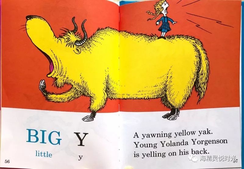 big y 大写的y little y 小写的y a yawning yellow yak.