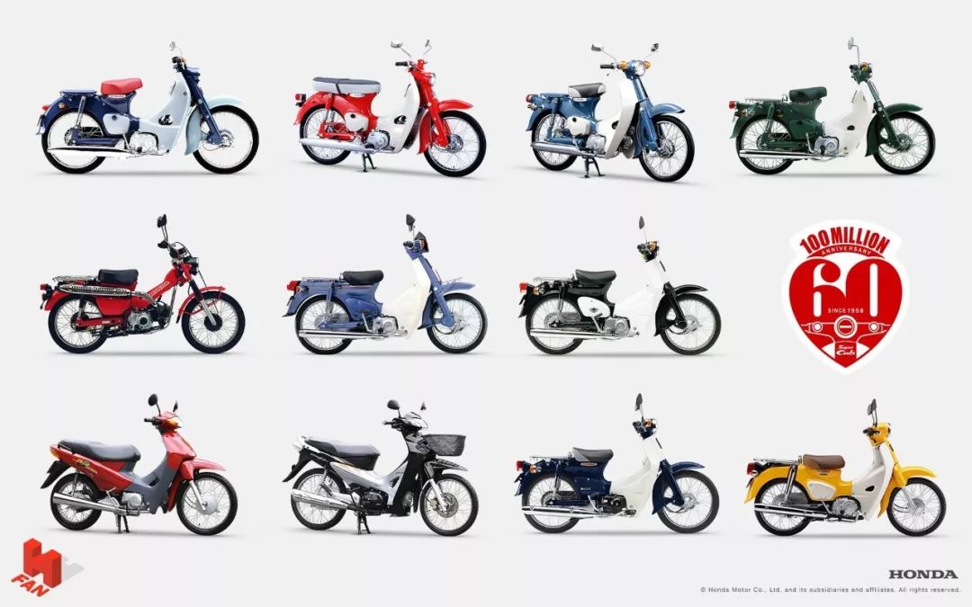 honda 向日本发布六十周年纪念版 super cub