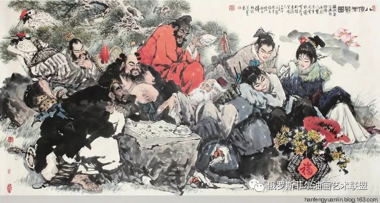 中国画家单柏钦国画作品选欣赏